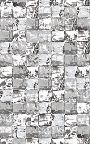 D-C-Fix 334-0030 Grey Ice Cube Premium Static Cling Window Film 17